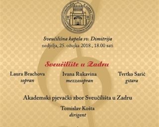 Pozivamo Vas na koncert u povodu Dana Sveučilišta